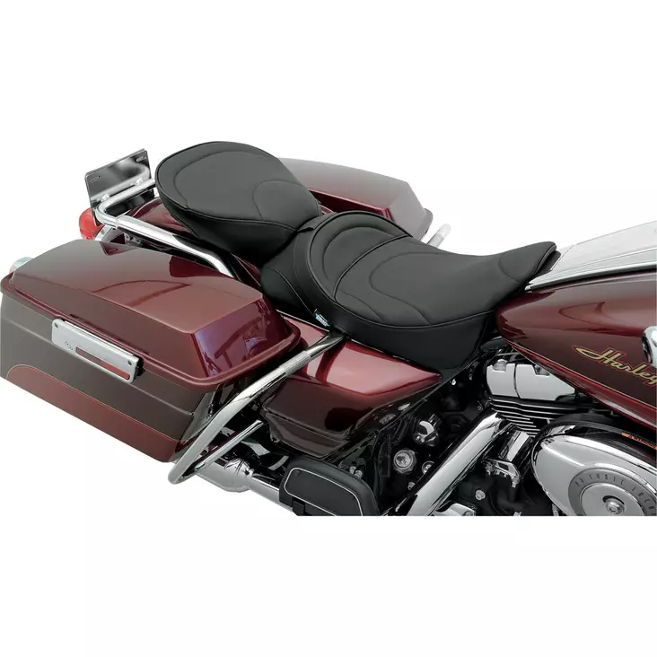 REAR SEAT SOLO REAR SEATS WIDE REAR PILLION PAD VINYL BLACK - Satulat ja satulanpäälliset - 08010467 - 1
