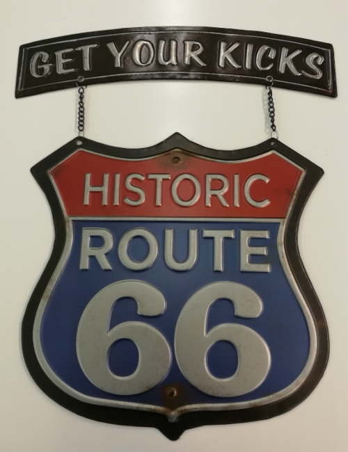 Route 66-peltikyltti - Taulut, kehykset - PELT67 - 1