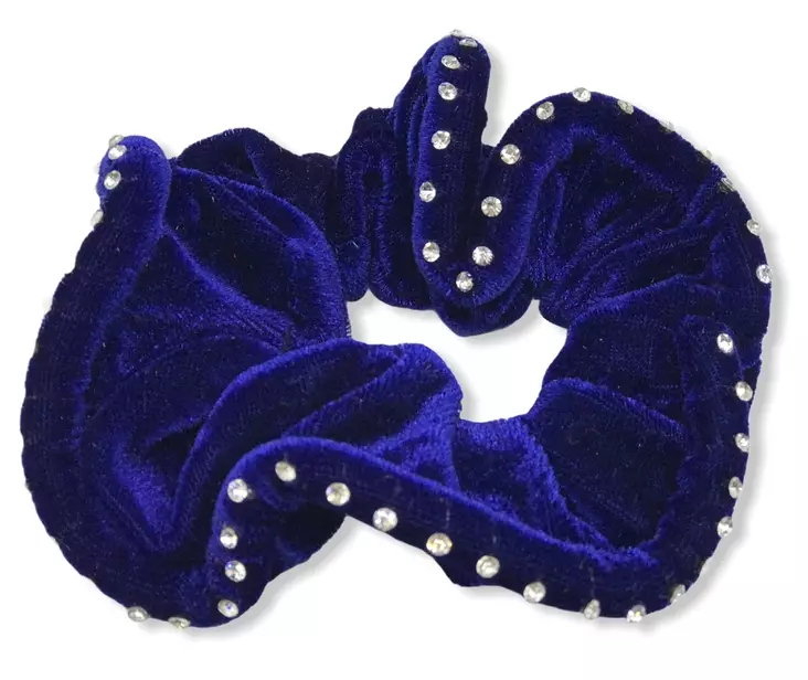 Sähkönsin. samettiscrunchie - Hiuskoristeet - PIN347 - 1