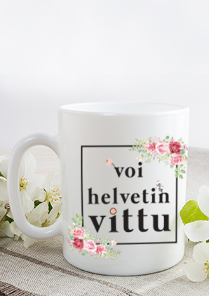 Sano se kukkasin, kahvikuppi - Astiat - LKM237 - 1