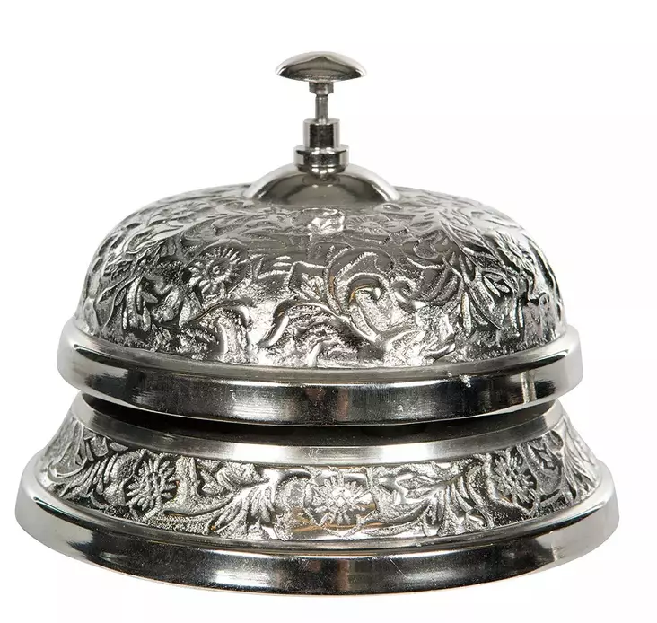 Soittokello, antiikkihopea - Muu sälä - PRT1257 - 1