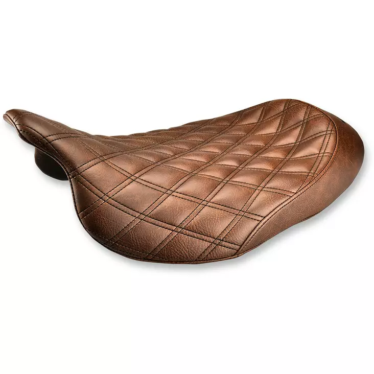 SOLO SEAT RENEGADE™ LS FRONT VINYL|SADDLEGEL™ PLAIN BROWN - Satulat ja satulanpäälliset - 08011037 - 1