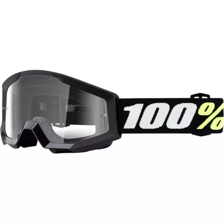 STRATA MINI GROM BLACK OFFROAD GOGGLE W/ CLEAR LENS - Ajolasit - 26012467 - 1