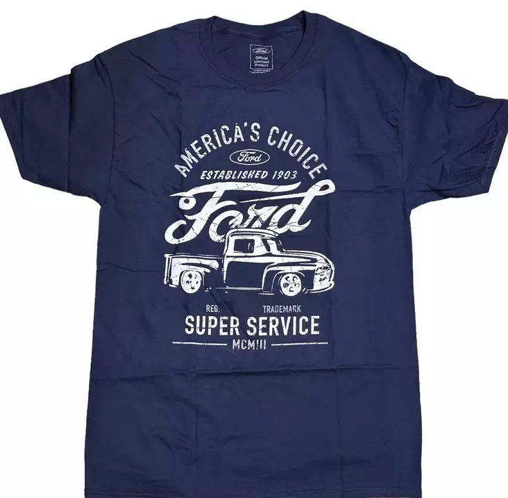 T-paita Ford Super service sininen - T-paidat - TP1417 - 1