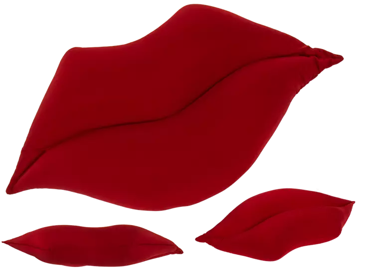 Tyyny Huulet 54 x 34cm punainen - Tyynyt ja viltit - TYY7 - 1