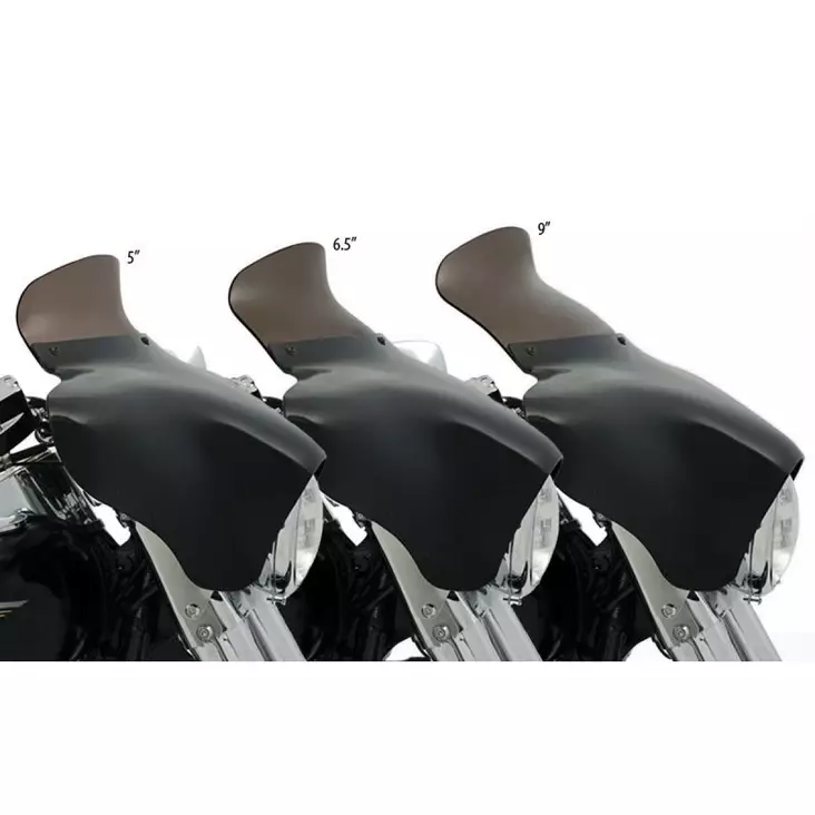 WINDSHIELD SPOILER BATWING-FAIRING 5" SMOKE - Tuulilasit ja etumaskit - 23500167 - 1