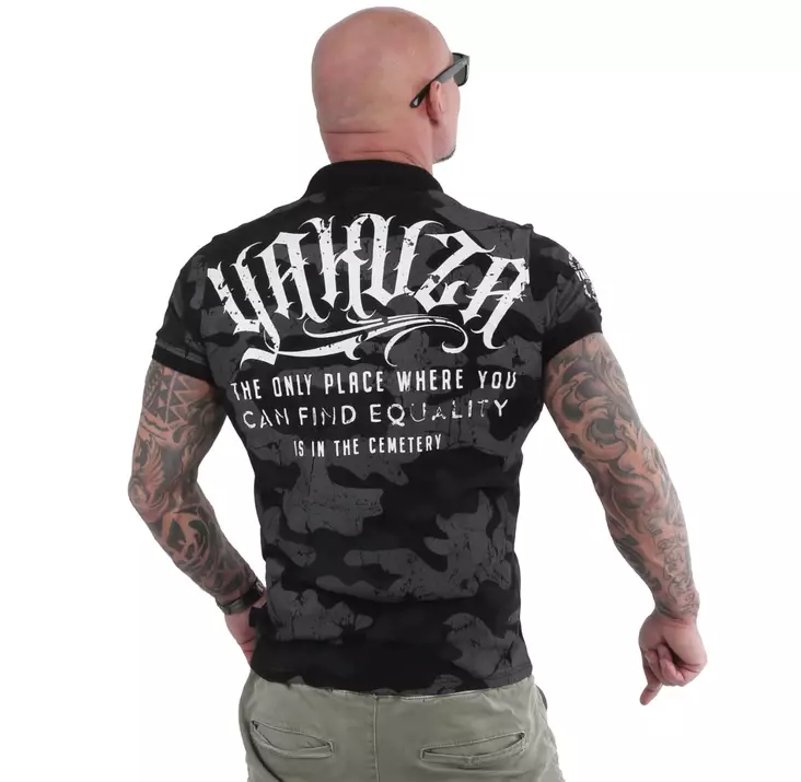 Yakuza pikeepaita Equality, mu/harmaa - T-paidat - YA17 - 1