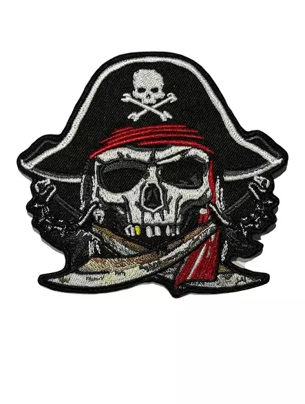 Kangasmerkki Pirate Skull - Kangasmerkit - K1678 - 1