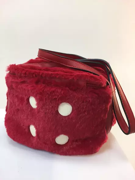 Käsilaukku, Noppa, punainen - Laukut - NL518 - 2