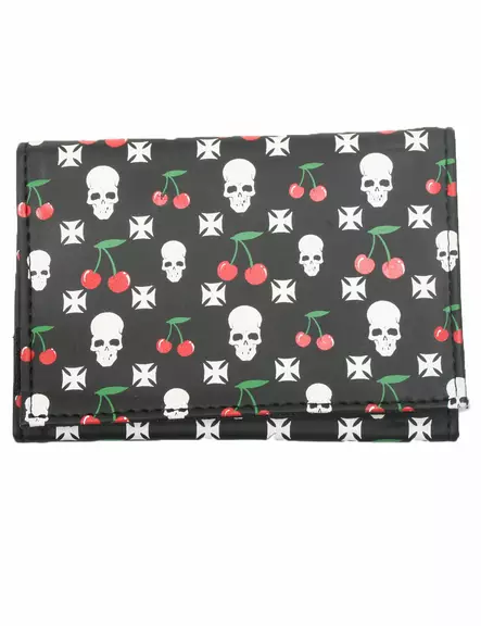 Lompakko, kirsikka,kallo&maltanristi - Lompakot ja rahakukkarot - KN138 - 1