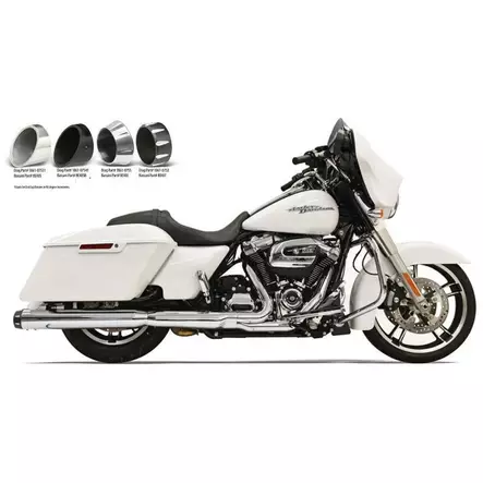 MUFFLERS SLIP-ON 4" CHROME QUICK-CHANGE SERIES - Pakoputket ja niiden osat - 18011088 - 1