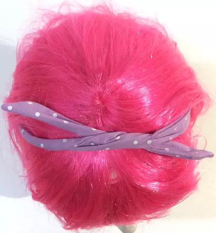 Rautalankahuivi, Polka Dot, lila - Hiuskoristeet - HU378 - 1