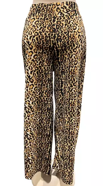 Väljät Leopardihousut, ruskea - Muut housut - HO658 - 2