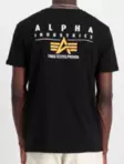 Alpha t-paita musta Puff Logo selkä - T-paidat - ALP118 - 4