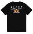 Alpha t-paita musta Puff Logo selkä - T-paidat - ALP118 - 1