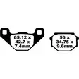 BRAKE PAD FA SERIES ORGANIC - Jarrupalat - 17220288 - 1