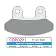 BRAKE PAD ORGANIC SCOOTER - Jarrupalat - 17200608 - 1