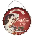Coca Cola -korkki ripustusketjulla - Taulut, kehykset - PELT158 - 1