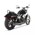 EXHAUST SYSTEM 2-1 BLACK W/BLACK END CAPS - Pakoputket ja niiden osat - 18002018 - 1