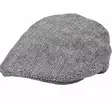 Flatcap harmaa musta kessu raidoitus - Flat Capit - LC658 - 1