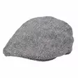 Flatcap harmaa musta kessu raidoitus - Flat Capit - LC658 - 2