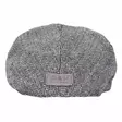Flatcap harmaa musta kessu raidoitus - Flat Capit - LC658 - 3