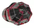 Flatcap Harmaapunamusta ruutu, flanelli - Flat Capit - LC678 - 4