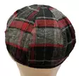 Flatcap Harmaapunamusta ruutu, flanelli - Flat Capit - LC678 - 3