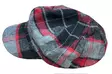 Flatcap Harmaapunamusta ruutu, flanelli - Flat Capit - LC678 - 5