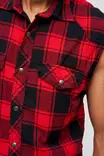 Hihaton Ruutupaita red/black - Hihattomat paidat - LI68 - 4
