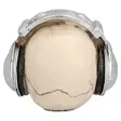 Kallo Headphones 14 x 12,5 x 12 cm - Kallot, Halloweenrekvisiitta - HOR458 - 3