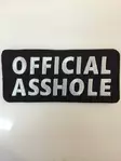 Kangasmerkki-Official Asshole-etukuva - Kangasmerkit - K1288 - 1