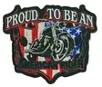 Kangasmerkki Proud To Be An Biker - Kangasmerkit - K1598 - 1