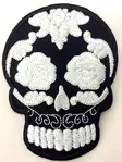 Kangasmerkki, Sugar Skull, black - Kangasmerkit - K1368 - 1