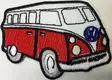 Kangasmerkki-VW-Kleinbus-punainen - Kangasmerkit - K1198 - 1