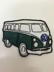 Kangasmerkki, VW Kleinbus, vihreä - Kangasmerkit - K1098 - 1