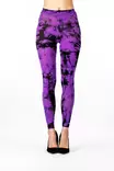 Legginsit musta/violetti onesize - Leggingsit - LEG488 - 1