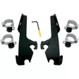 MOUNTING KIT TRIGGER-LOCK MEMPHIS FATS/SLIM-WINDSHIELD BLACK - Tuulilasit ja etumaskit - 23200078 - 1