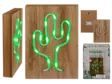 Neon kaktus vihreä led 24x17cm - Seinälle - 220378 - 1