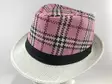 Pinkki ruutuinen hattu. - Hatut - HAT68 - 1