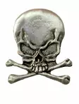 Pinssi, Hot Leathers, Skull & Bones - Pinssit - PNS8 - 1