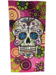 Pyyhe Sugar Skull pink 75x150 cm - Kodin tekstiilit - PYY8 - 1