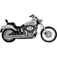 SPEEDSTER LONG EXHAUST SYSTEM CHROME - Pakoputket ja niiden osat - 18001828 - 1