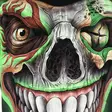 T-paita, Joker skull, Full HD glow - T-paidat - TP1218 - 5