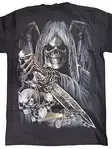 T-paita Skeleton Biker, musta - T-paidat - TP1348 - 3