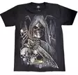 T-paita Skeleton Biker, musta - T-paidat - TP1348 - 1