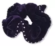 Tumma lila, samettiscrunchie - Hiuskoristeet - PIN348 - 1