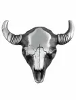 Vy=C3=B6nsolki, Bull Skull, 9x7cm - Soljet - VS688 - 1