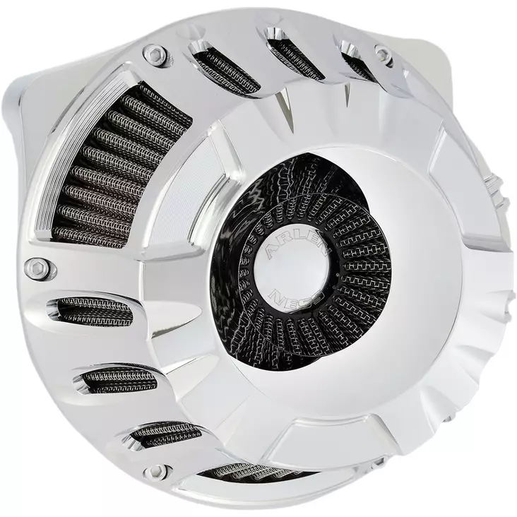 AIR CLEANER KIT INVERTED BIG SUCKER DEEP CUT CHROME - Ilmansuodattimet - 10101208 - 1