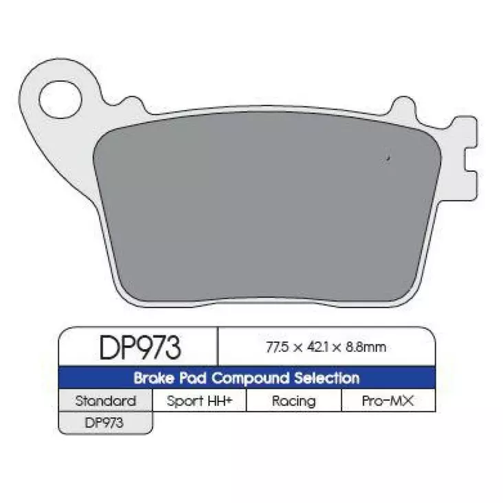 BRAKE PAD DP SINTERED REPLACEMENT STREET TOURING OFF-ROAD/ATV - Jarrupalat - 17210658 - 1
